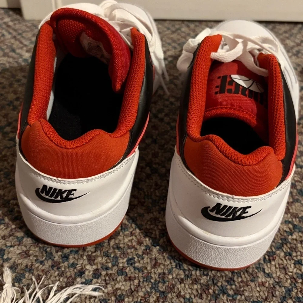 Nike Full Force Low Big Kids' Shoes Sneaker White/Red Size US 5 boys